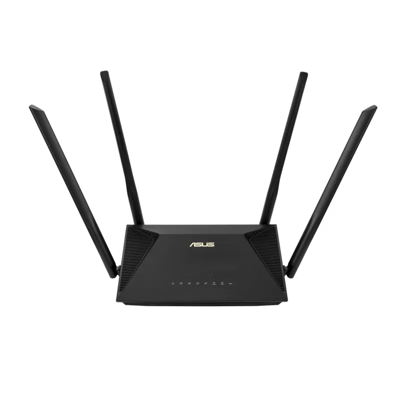 Wireless Router-ASUS-Wireless Router-1800 Mbps-Wi-Fi 6-USB-1 WAN-3x10-100-1000M-Number of antennas 4-RT-AX53U