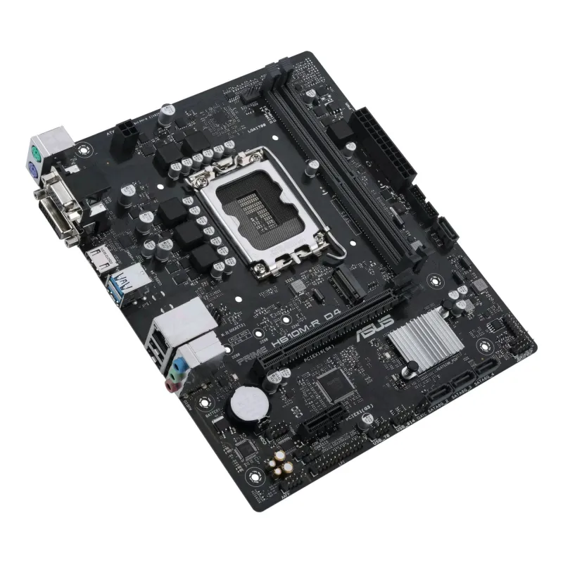 Mainboard-ASUS-Intel H610-LGA1700-Micro-ATX-Memory DDR4-Memory slots 2-1xPCI-Express 1x-1xPCI-Express 16x-1xM.2-1x15pin