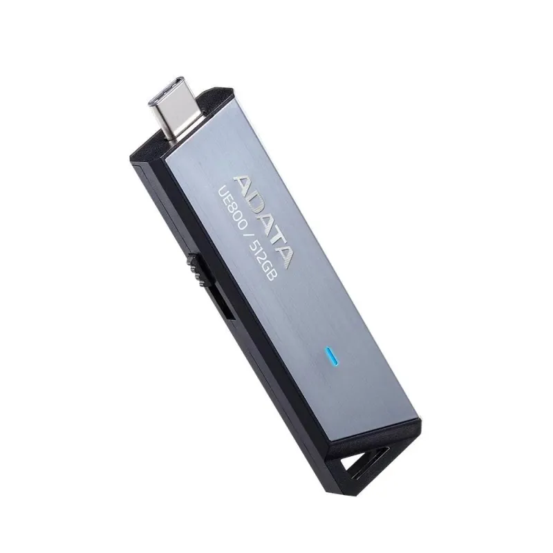 Memory drive flash usb-c 512gb-silv aeli-ue800-512g-csg adata