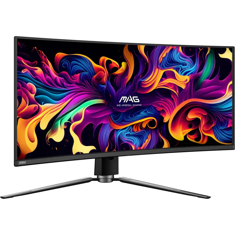 LCD Monitor-MSI-34-Curved-21 : 9-Panel QD-OLED-3440x1440-21:9-175Hz-Matte-0.03 ms-Swivel-Height adjustable-Tilt-Colour