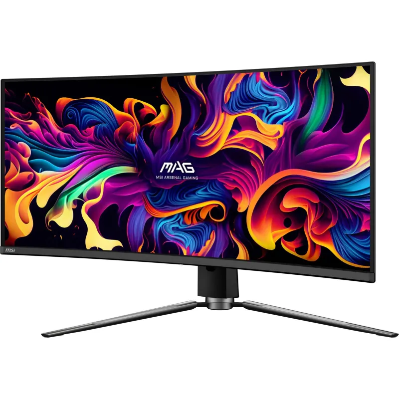 LCD Monitor-MSI-34-Curved-21 : 9-Panel QD-OLED-3440x1440-21:9-175Hz-Matte-0.03 ms-Swivel-Height adjustable-Tilt-Colour