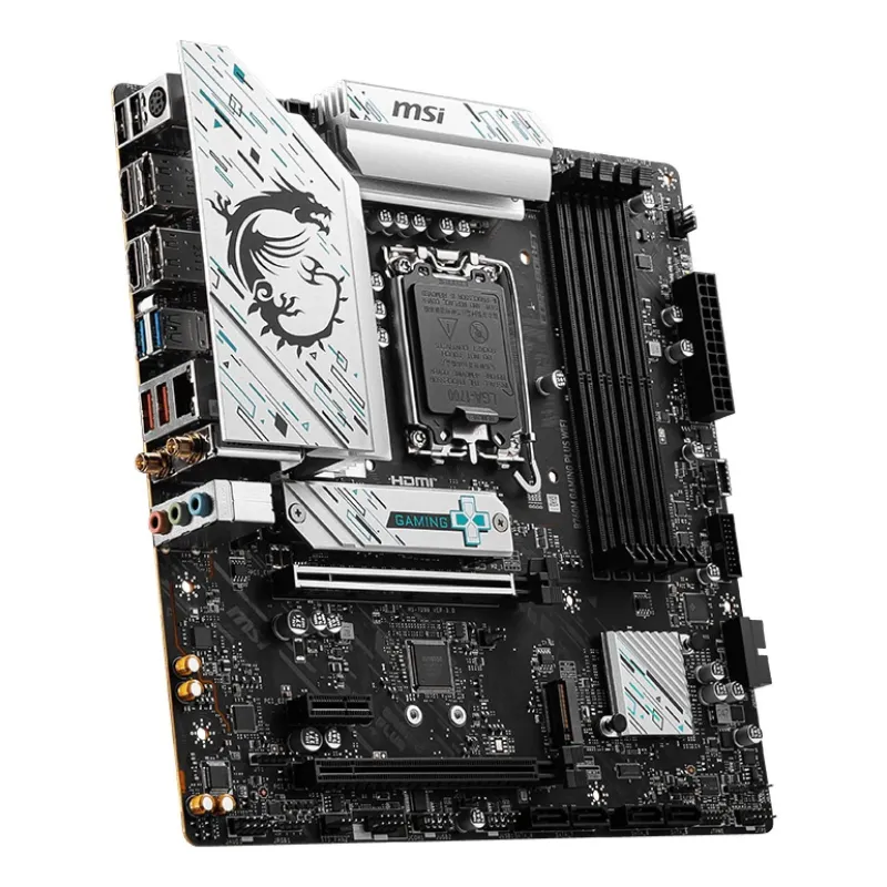 Mainboard-MSI-Intel B760 Express-LGA1700-Micro-ATX-Memory DDR5-Memory slots 4-1xPCI-Express 3.0 1x-1xPCI-Express 4.0 4x