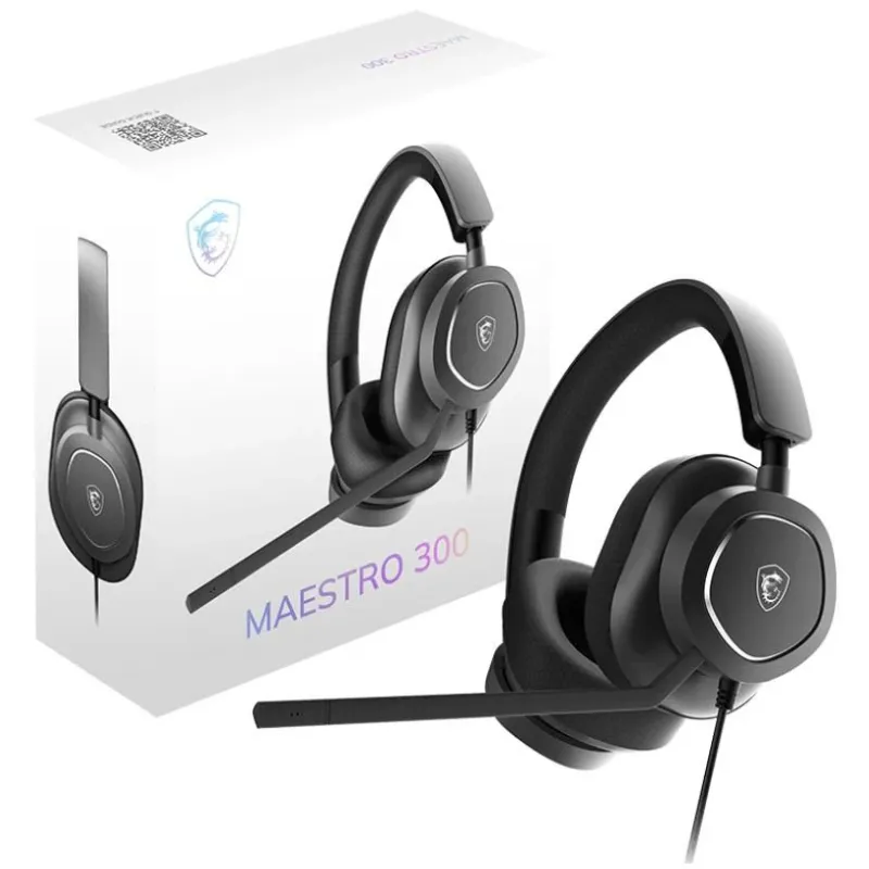 MSI Gaming Headset - MAESTRO 300 - Wired - Over-Ear - Noise canceling