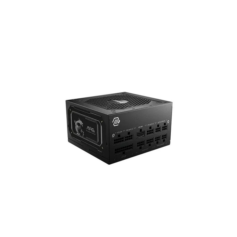 Power Supply-MSI-MAG A850GL PCIE5 II-850 Watts-Efficiency 80 PLUS GOLD-PFC Active-MAGA850GLPCIE5II