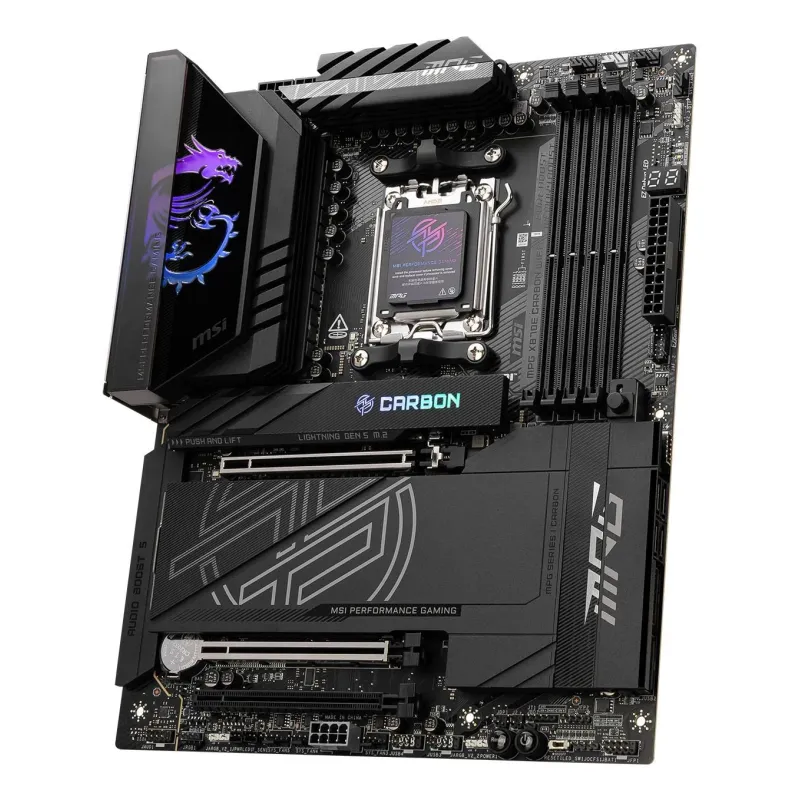 MSI Processor family AMD - Processor socket AM5 - DDR5 UDIMM - Supported hard disk drive interfaces SATA, M.2 - Number of SATA