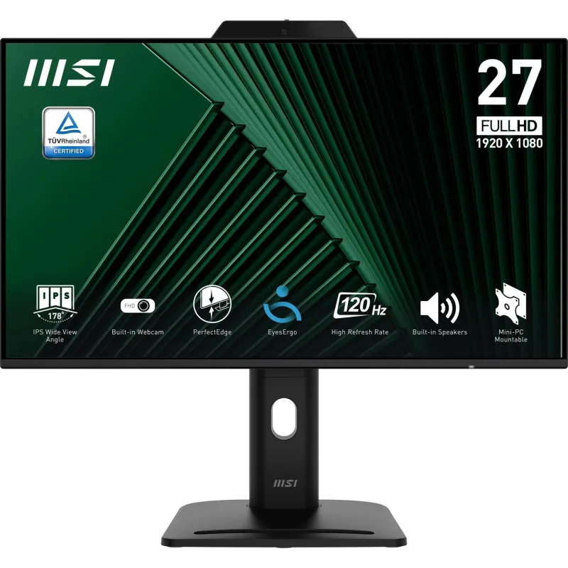 LCD Monitor-MSI-PRO MP272PMG-27-Business-Panel IPS-1920x1080-16:9-120 Hz-Speakers-PROMP272PMG