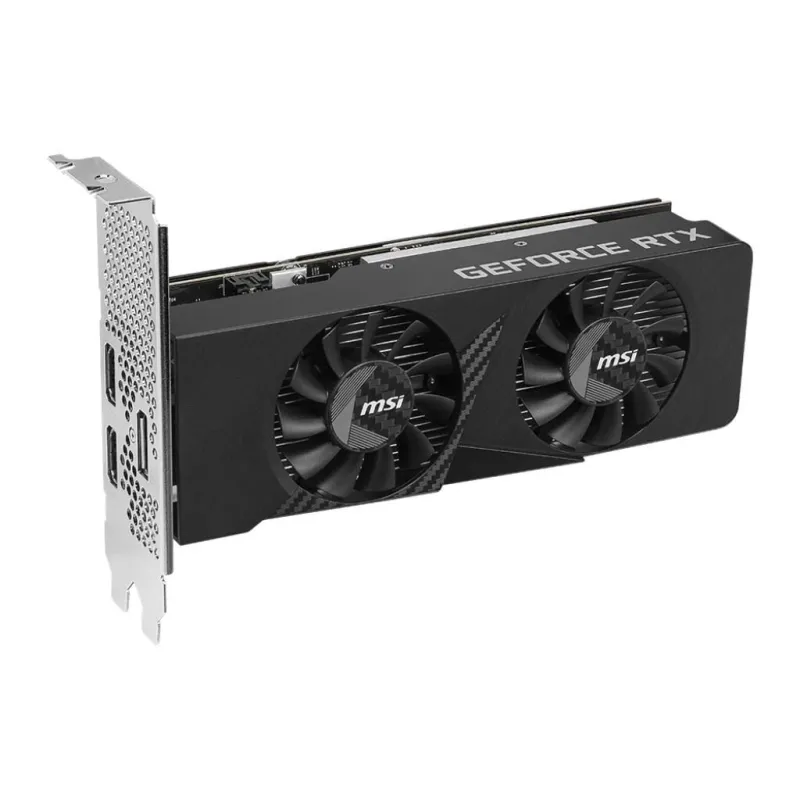 Graphics Card-MSI-NVIDIA-GeForce RTX 3050-6 GB-GDDR6-96 bit-PCI Express x8 4.0-Active-RTX3050LPE6GOC