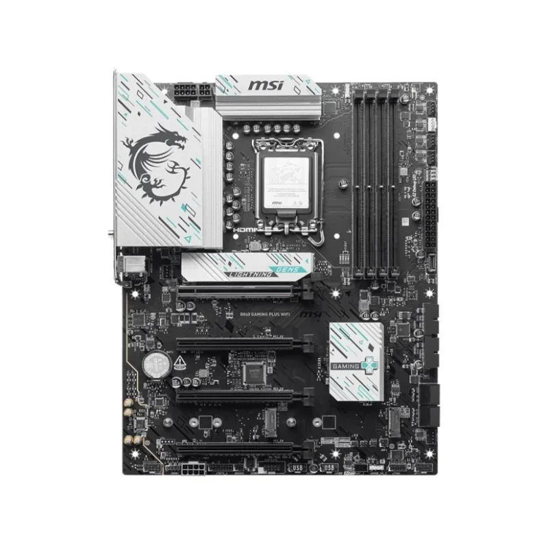 Mainboard-MSI-Intel B860 Express-LGA1851-Memory DDR5-Memory slots 4-B860GAMINGPLUSWIFI