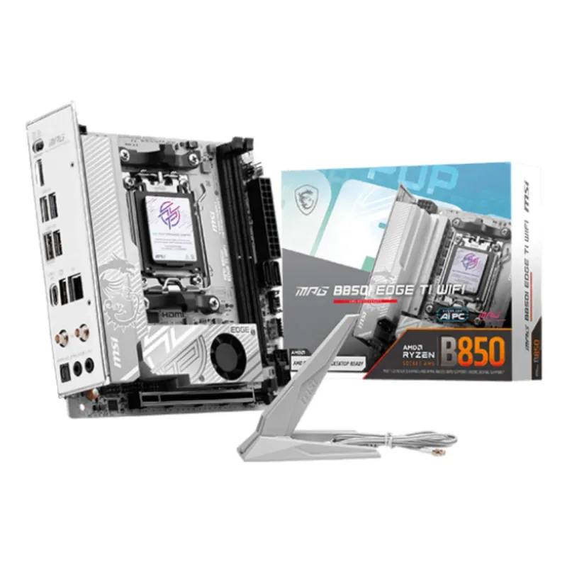 Mainboard-MSI-AMD B850-SAM5-Mini-ITX-Memory DDR5-Memory slots 2-MPGB850IEDGETIWIFI