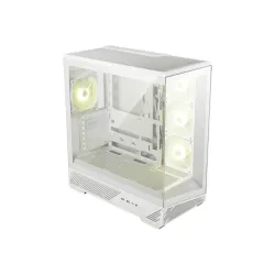 Case-MSI-ATX-micro ATX-Mini-ITX-White-Transparent-Midi Tower-MAG PANO 130R PZ WHITE-MAGPANO130RPZWHITE