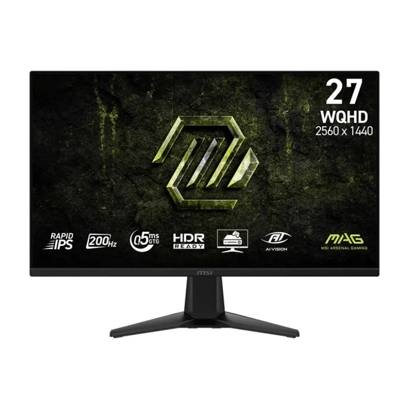LCD Monitor-MSI-27 -2560 x 1440 pixels-Wide Quad HD-Native aspect ratio 16:9-LCD-Flat-MAG275QFE20