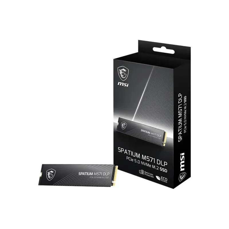 SSD-MSI-1400xTBW rating-MTBF 1500000 h-Read speed 14500 MB-s-Write speed 11000 MB-s-NVMe Yes-PCI Express 5.0-M.2-2000 GB-SPATIUM
