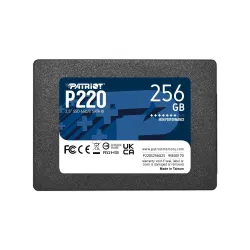 SSD-PATRIOT-P220-256GB-SATA-Write speed 490 MBytes-sec-Read speed 550 MBytes-sec-2,5-TBW 120 TB-P220S256G25
