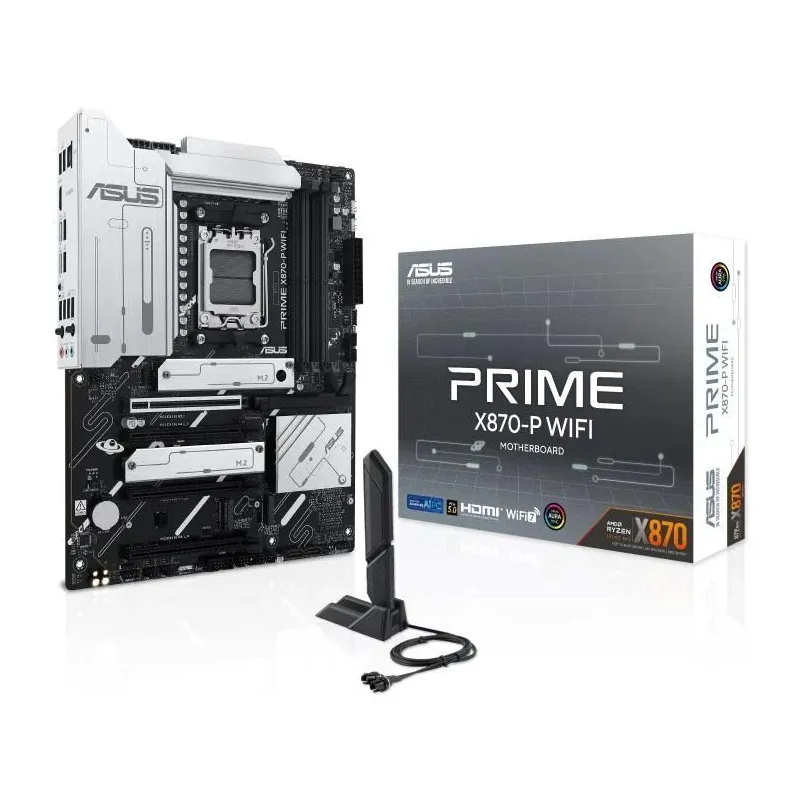 Mainboard-ASUS-AMD X870-SAM5-ATX-Memory DDR5-Memory slots 4-4xPCI-Express 4.0 16x-1xPCI-Express 5.0 16x-4xM.2-1xHDMI-4xUSB