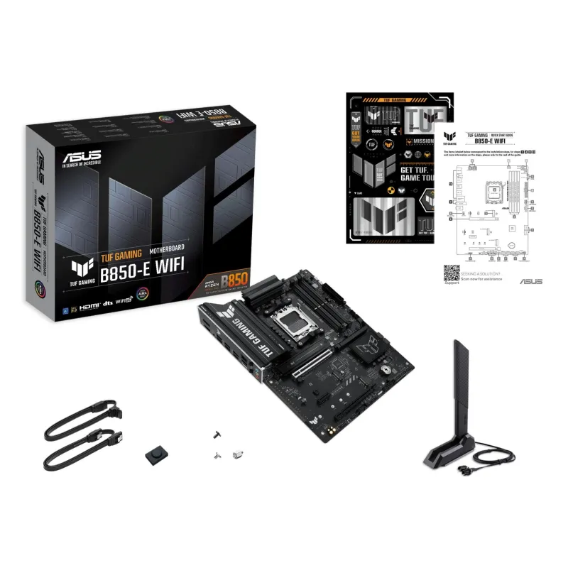 Mainboard-ASUS-AMD B850-SAM5-ATX-Memory DDR5-Memory slots 4-1xPCI-Express 4.0 1x-1xPCI-Express 4.0 16x-1xPCI-Express 5.0