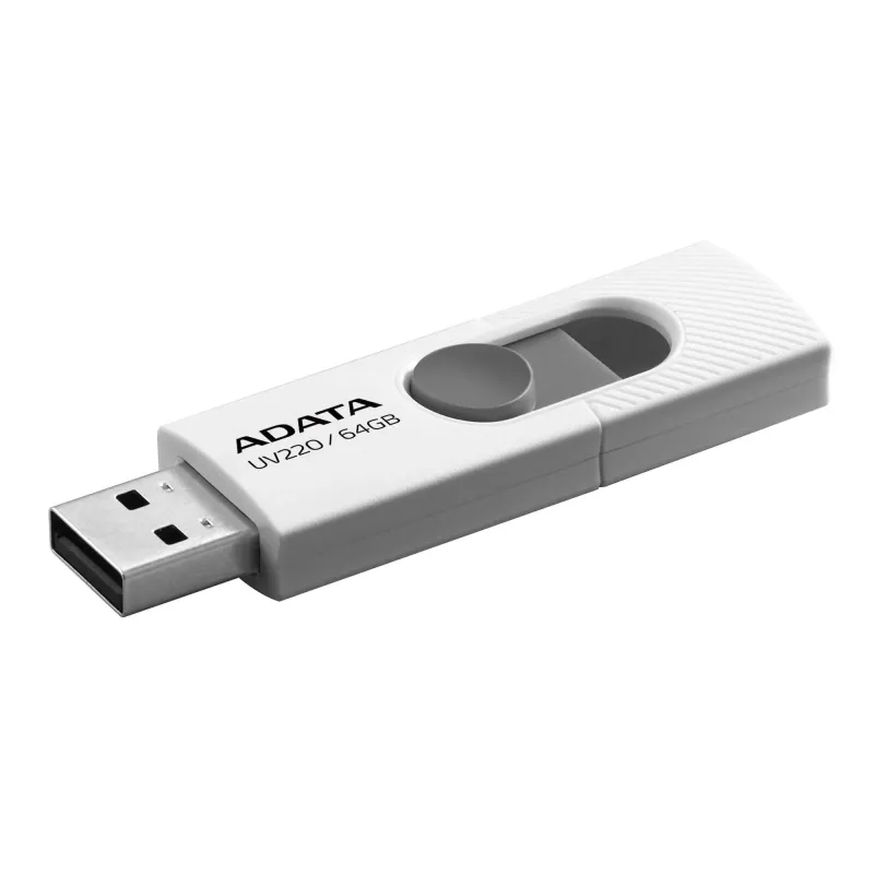 Memory drive flash usb2 64gb-white auv220-64g-rwhgy adata