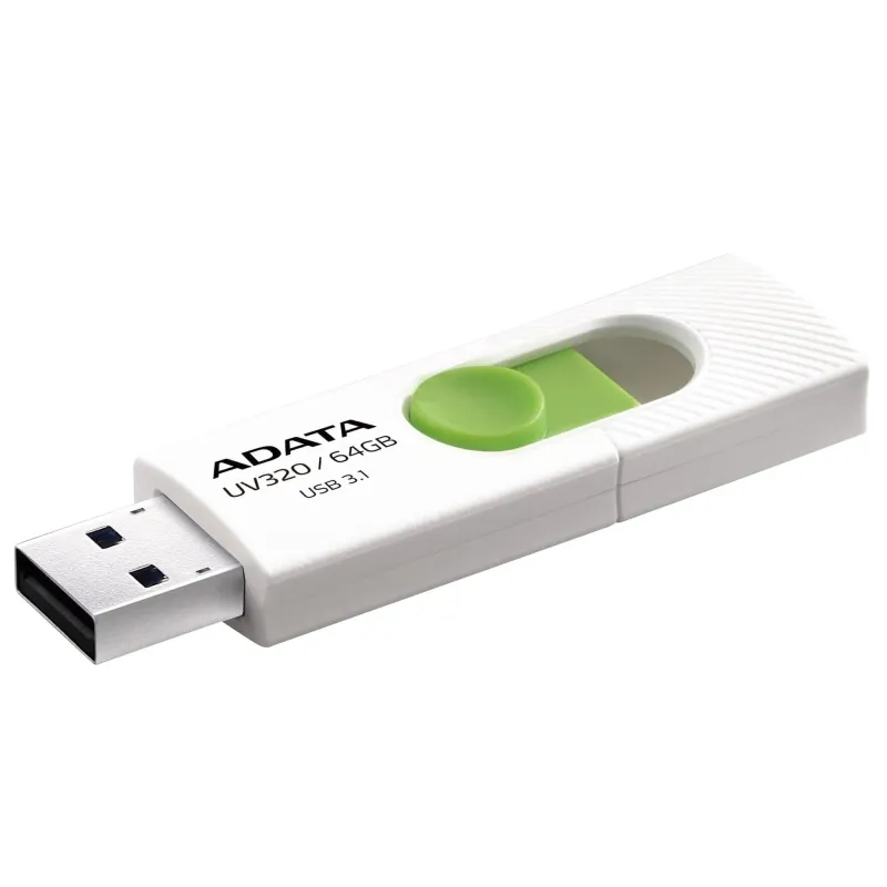 Memory drive flash usb3.1 64gb-white auv320-64g-rwhgn adata
