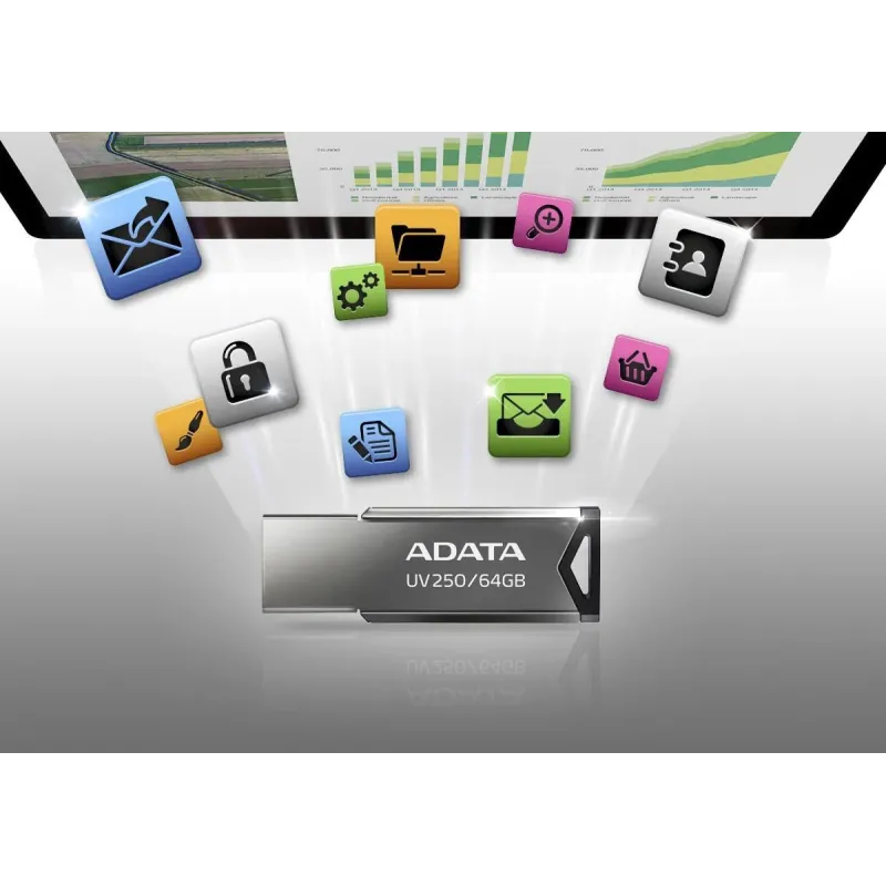 Memory drive flash usb2 16gb-auv250-16g-rbk adata