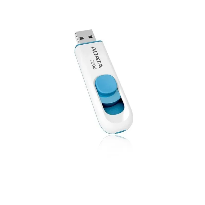 Memory drive flash usb2 64gb-wh.-blue ac008-64g-rwe adata