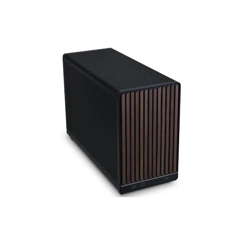Case-LIAN LI-A3-mATX-Micro-MicroATX-MiniITX-Colour Black - Brown-G99.A3X-WD.00
