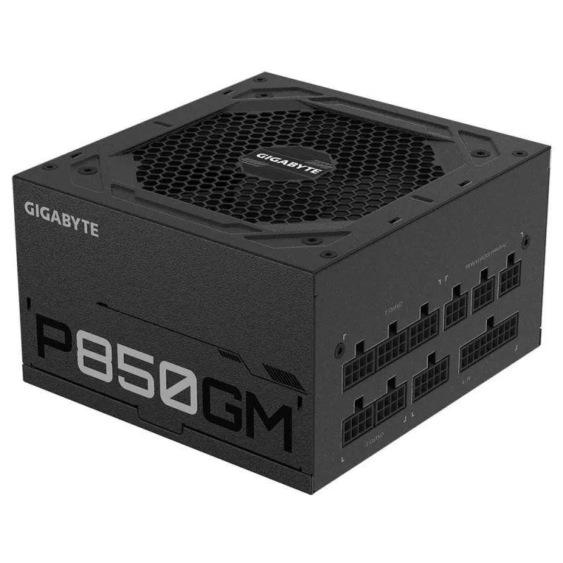 Power Supply-GIGABYTE-850 Watts-Efficiency 80 PLUS GOLD-PFC Active-MTBF 100000 hours-GP-P850GM