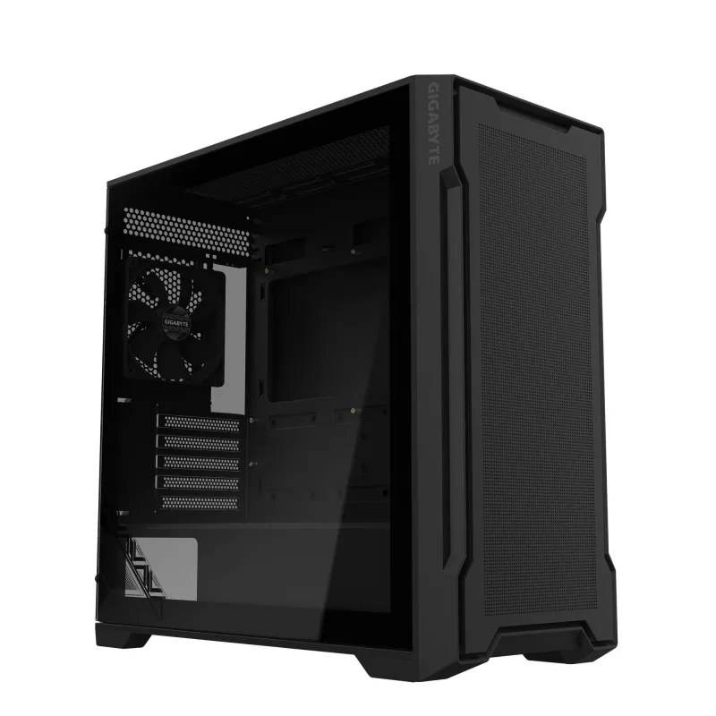 Case-GIGABYTE-GB-C102G-MidiTower-Case product features Transparent panel-Not included-MicroATX-MiniITX-Colour Black-GB-C102G