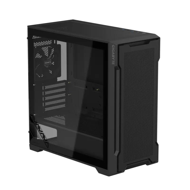 Case-GIGABYTE-GB-C102G-MidiTower-Case product features Transparent panel-Not included-MicroATX-MiniITX-Colour Black-GB-C102G