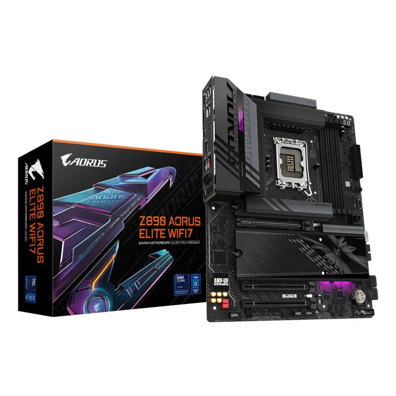 Mainboard-GIGABYTE-Intel Z890-LGA1851-ATX-Memory DDR5-Memory slots 4-Z890AELITEWIFI71.0