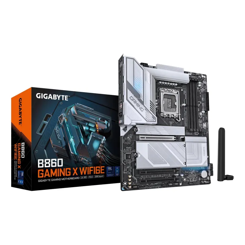 Mainboard-GIGABYTE-Intel B860 Express-LGA1851-ATX-Memory DDR5-Memory slots 4-1xPCI-Express