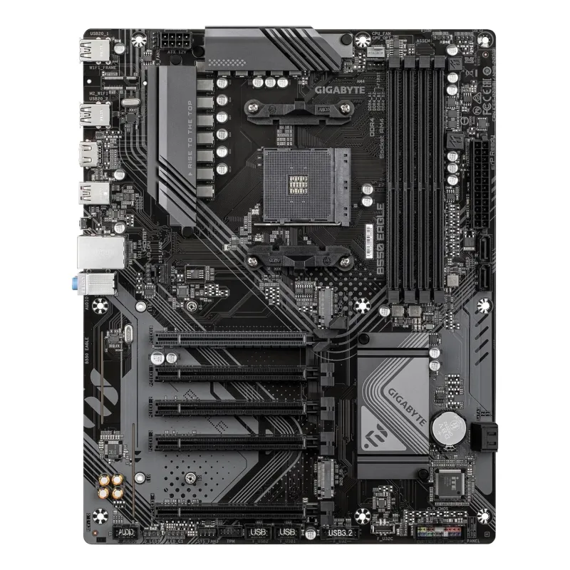 Mainboard-GIGABYTE-AMD B550-SAM4-ATX-Memory DDR4-Memory slots 4-4xPCI-Express 3.0 1x-1xPCI-Express 4.0 16x-2xM.2-1xHDMI-4xUSB