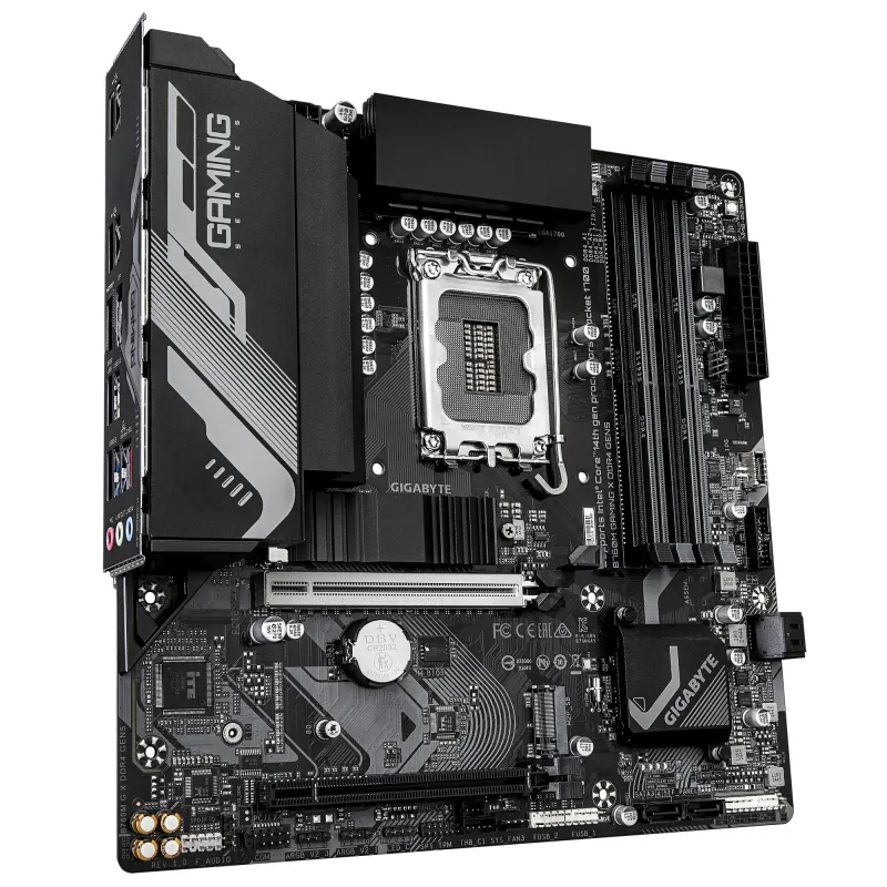 Mainboard-GIGABYTE-Intel B760-LGA 1700-micro ATX-RAM DDR4-SDRAM-4xSlots-2xNumber of M.2 ,M, slots-B760MGXDDR4GEN5