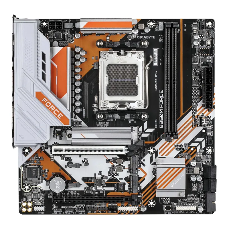 Mainboard-GIGABYTE-AMD B850-Socket AM5-micro ATX-RAM DDR5-SDRAM-2xSlots-3xNumber of M.2 ,M, slots-B850MFORCE1.1