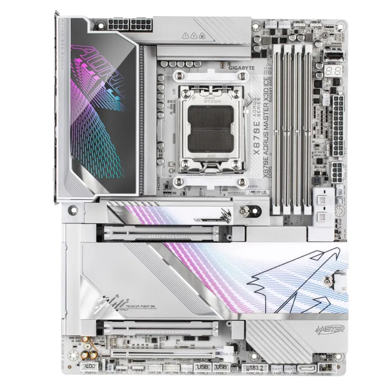 Mainboard-GIGABYTE-AMD X870E-Socket AM5-ATX-RAM DDR5-SDRAM-4xSlots-Wi-Fi Yes-Bluetooth Yes-5xNumber of M.2 ,M, slots-X870E A