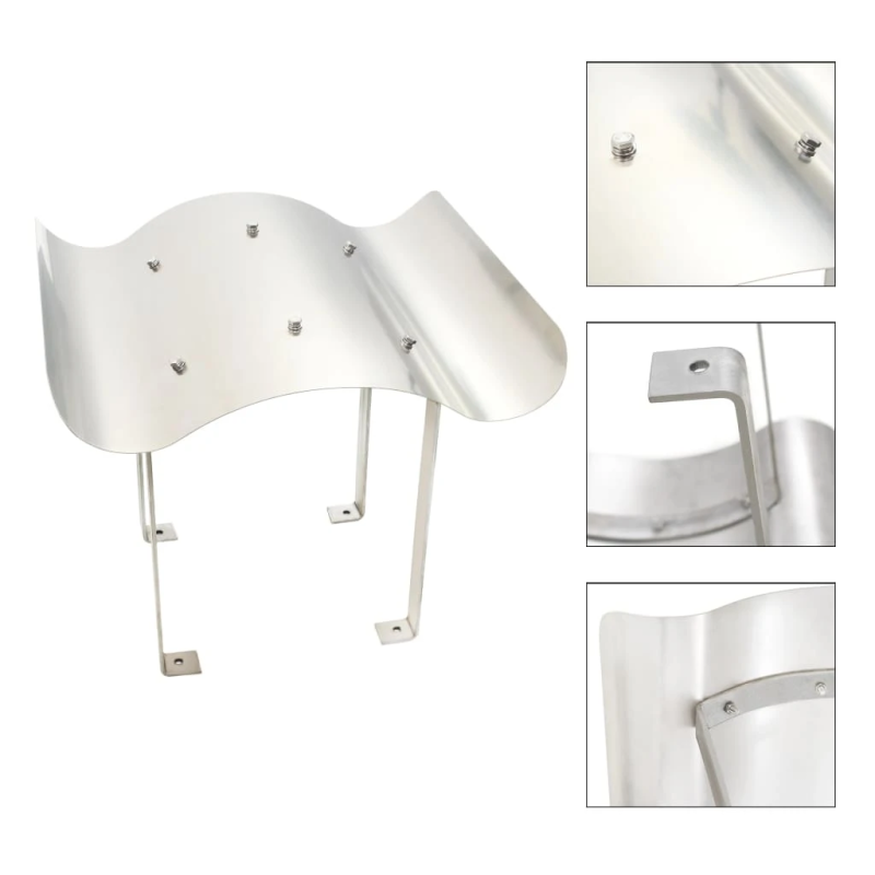 vidaXL skursteņa cepure, nerūsējošs tērauds, 70 x 70 x 37 cm