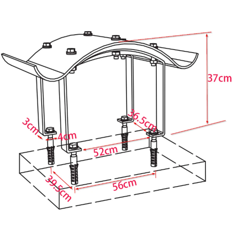 vidaXL skursteņa cepure, nerūsējošs tērauds, 70 x 70 x 37 cm