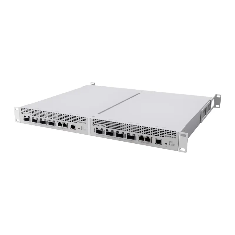 Switch-MIKROTIK-CRS804 DDQ-2xRJ-45 ports-4xQSFP56 ports quantity-CRS804-4DDQ-HRM
