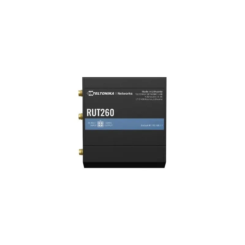 LTE Cat 6 Router - RUT260 - 802.11n - 10-100 Mbit-s - Ethernet LAN ,RJ-45, ports 2 - Mesh Support No - MU-MiMO No - 4G
