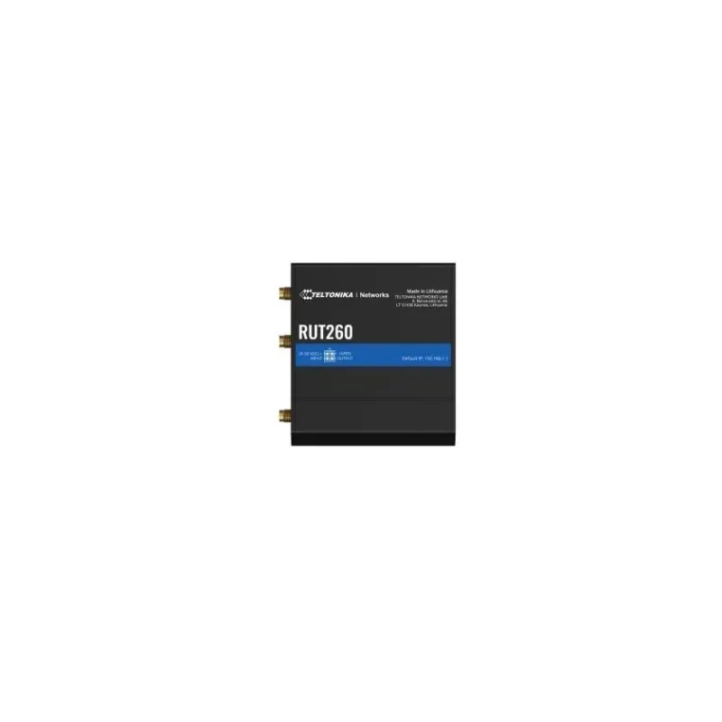 LTE Cat 6 Router - RUT260 - 802.11n - 10-100 Mbit-s - Ethernet LAN ,RJ-45, ports 2 - Mesh Support No - MU-MiMO No - 4G