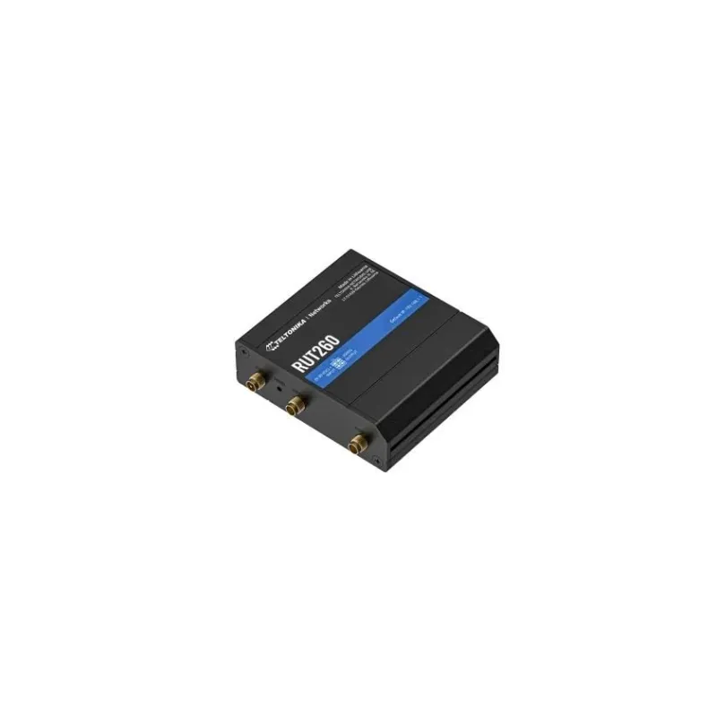 LTE Cat 6 Router - RUT260 - 802.11n - 10-100 Mbit-s - Ethernet LAN ,RJ-45, ports 2 - Mesh Support No - MU-MiMO No - 4G