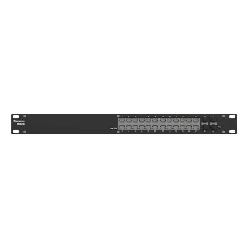 Switch-TELTONIKA-SWM281000200-Switch type Managed-Switch layer L2-24xRJ-45 ports-SWM281