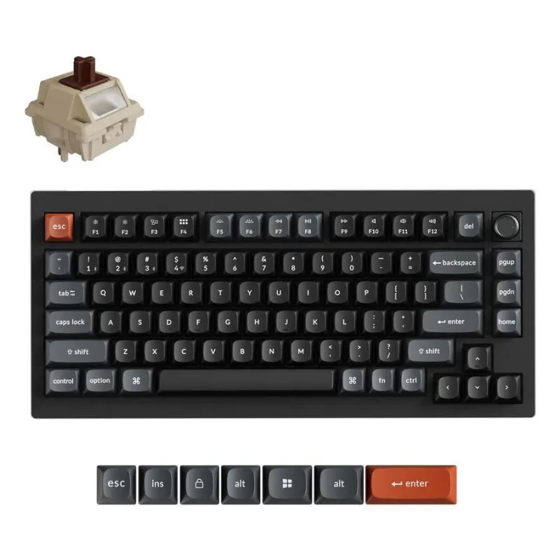 Keyboard wrl v1 ultra-black v1u-d3 keychron
