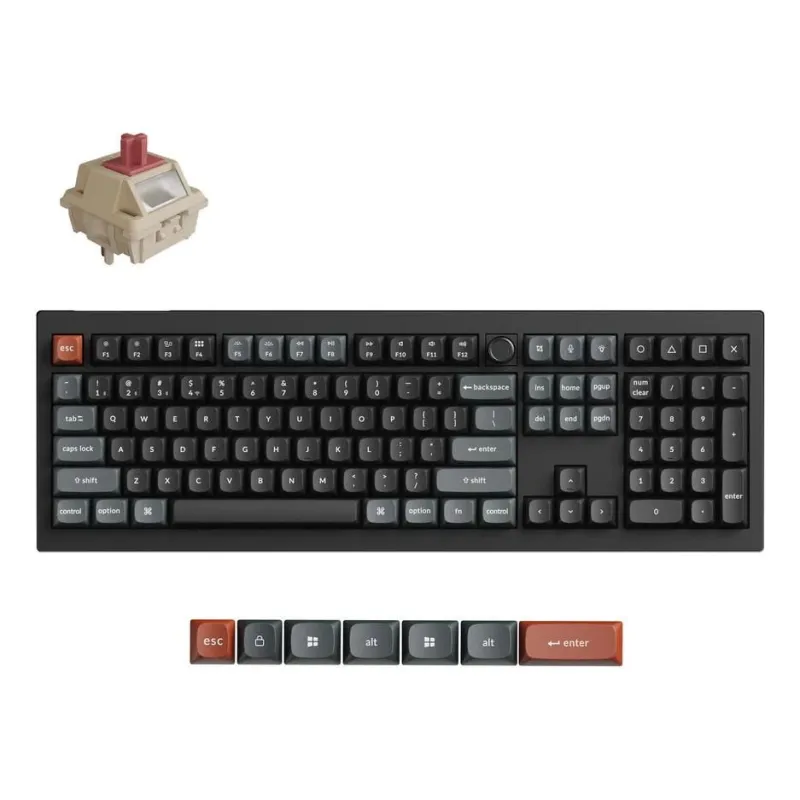 Keyboard wrl v6 ultra-black v6u-d1 keychron