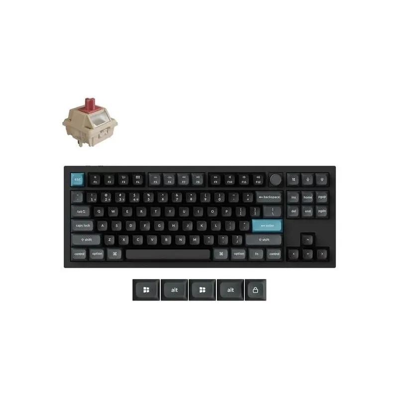 Keyboard wrl q3 ultra-black q3u-m1 keychron