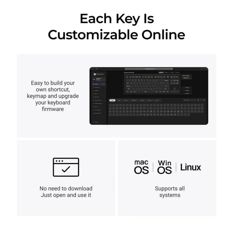 Keyboard wrl q3 ultra-black q3u-m1 keychron