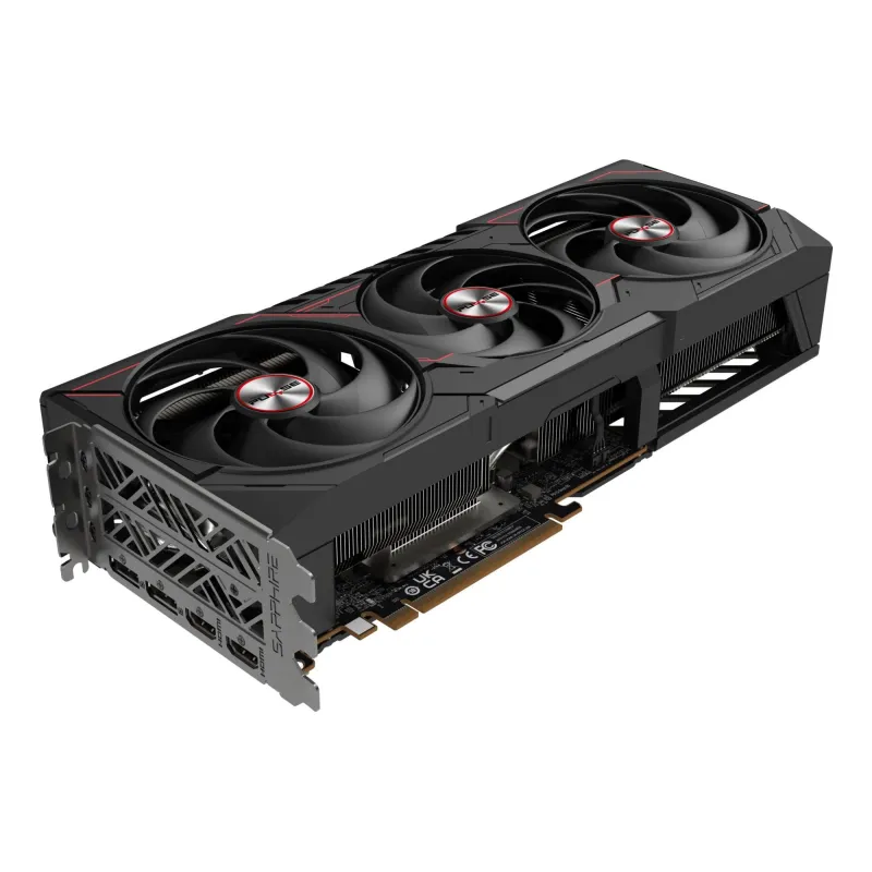 Graphics Card-SAPPHIRE-AMD Radeon RX 9070 XT-16 GB-GDDR6-256 bit-PCIE 5.0 16x-Triple slot