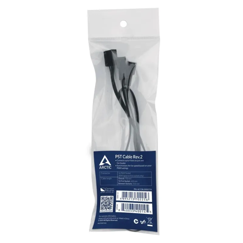 Case acc cable splitter 4pin-accbl00007a arctic