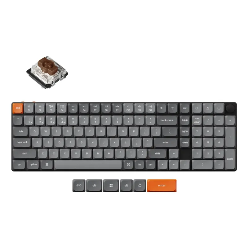 Keyboard wrl k17 max rgb-black k17m-h3 keychron