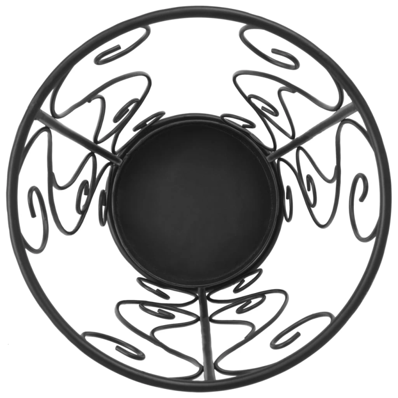 vidaXL lietussargu turētājs, melns, metāls, vintāžas stils, 26x46 cm