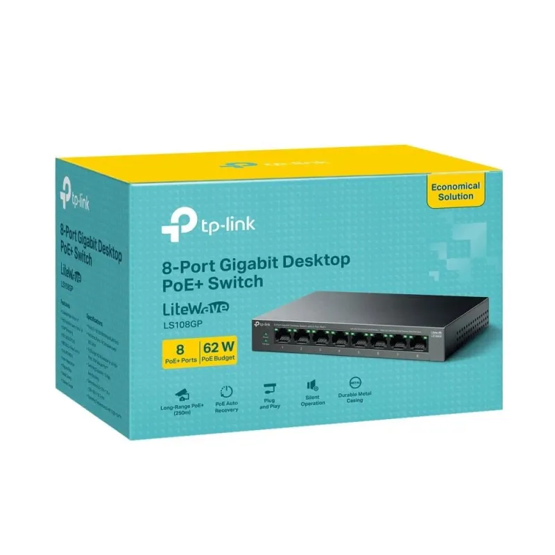 Switch-TP-LINK-LS108GP-PoE+ ports 8-LS108GP