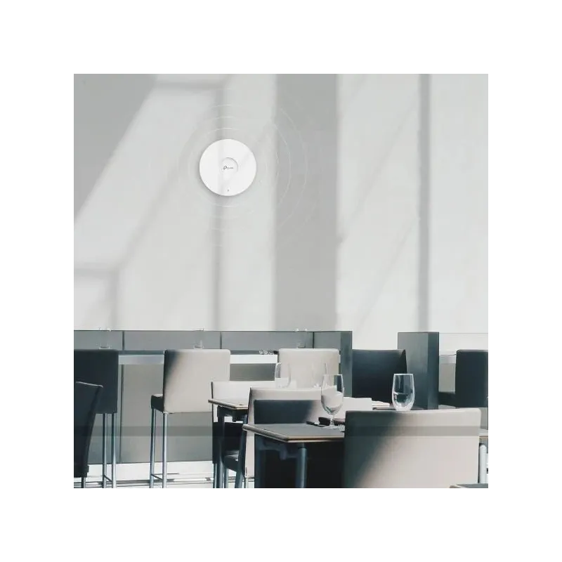 TP-LINK - AX3000 Ceiling Mount WiFi 6 Access Point - EAP653 - 802.11ax - 2.4 + 5 GHz - 574 + 2402 Mbit-s - Ethernet LAN ,RJ-45,